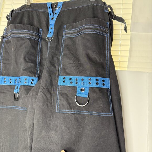 Tripp NYC Y2K Wide Leg Baggy Bondage Pants 2X Convertible Skater Punk Rave Goth - Picture 13 of 16
